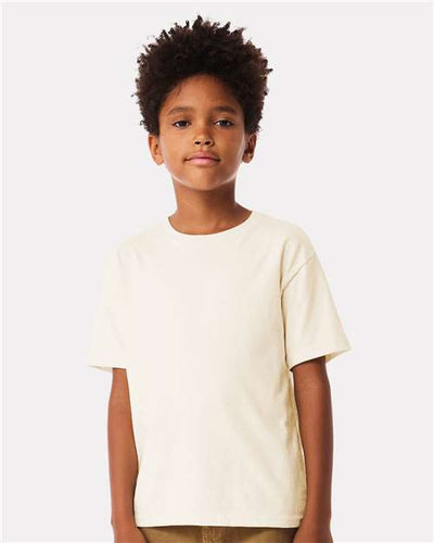 BELLA + CANVAS 3010Y Youth 6 oz. Heavyweight Tee - Natural - model front