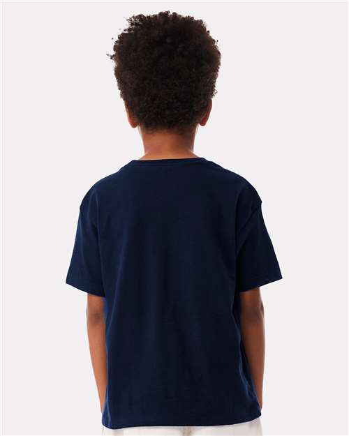 BELLA + CANVAS 3010Y Youth 6 oz. Heavyweight Tee - Navy - model back