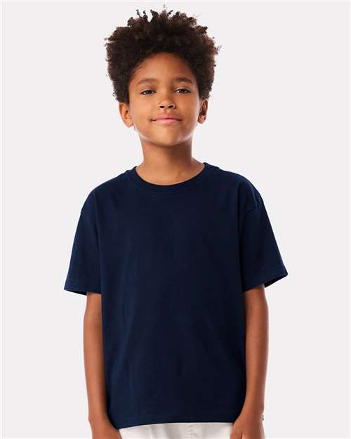 BELLA + CANVAS 3010Y Youth 6 oz. Heavyweight Tee - Navy - model front