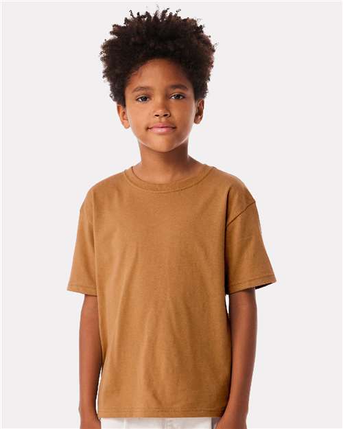 BELLA + CANVAS 3010Y Youth 6 oz. Heavyweight Tee - Toast - model front
