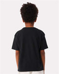 BELLA + CANVAS 3010Y Youth 6 oz. Heavyweight Tee - Vintage Black - model back