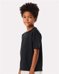 BELLA + CANVAS 3010Y Youth 6 oz. Heavyweight Tee - Vintage Black - model side