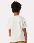 BELLA + CANVAS 3010Y Youth 6 oz. Heavyweight Tee - Vintage White - model back