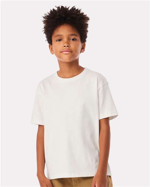 BELLA + CANVAS 3010Y Youth 6 oz. Heavyweight Tee - Vintage White - model front