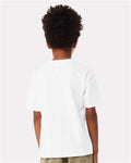 BELLA + CANVAS 3010Y Youth 6 oz. Heavyweight Tee - White - model back