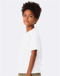 BELLA + CANVAS 3010Y Youth 6 oz. Heavyweight Tee - White - model side