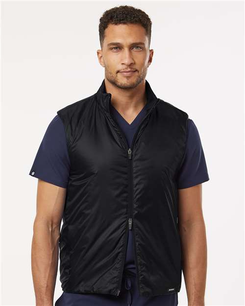 Jaanuu M60004 Men's Phantom Insulated Vest - Black - model front