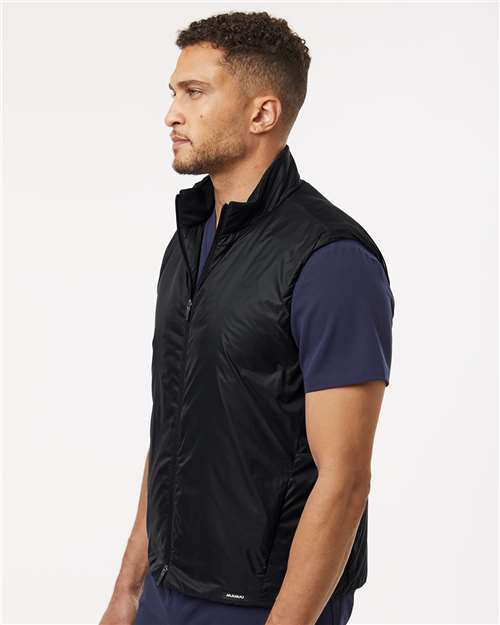 Jaanuu M60004 Men's Phantom Insulated Vest - Black - model side
