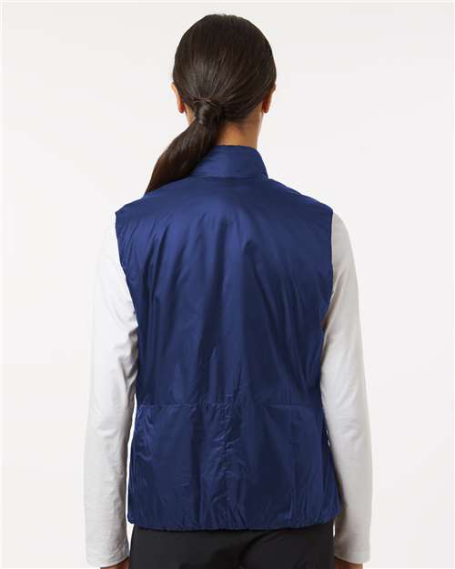 Jaanuu W60004 Women's Phantom Insulated Vest - Navy Blue - model back