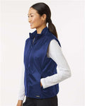 Jaanuu W60004 Women's Phantom Insulated Vest - Navy Blue - model side