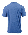 Paragon 130 Men's Dakota Striated Heather Polo - Sky Blue Heather - back