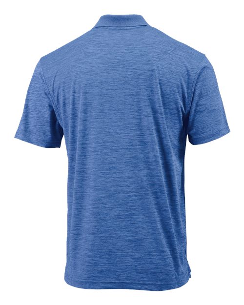 Paragon 130 Men's Dakota Striated Heather Polo - Sky Blue Heather - back