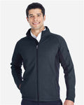 Spyder 187330 Constant Full-Zip Sweater Fleece Jacket - Frontier/ Black - model front