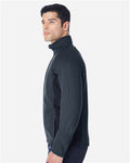 Spyder 187330 Constant Full-Zip Sweater Fleece Jacket - Frontier/ Black - model side