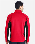 Spyder 187330 Constant Full-Zip Sweater Fleece Jacket - Red/ Black - model back