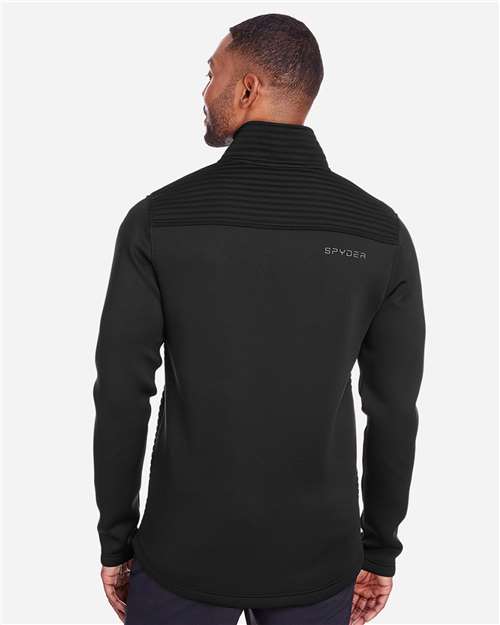 Spyder S16539 Men's Venom Full-Zip Jacket - Black - model back