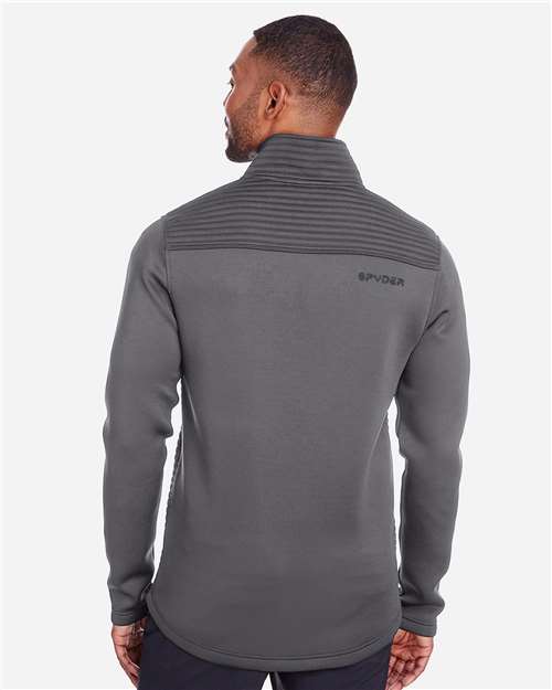 Spyder S16539 Men's Venom Full-Zip Jacket - Polar - model back