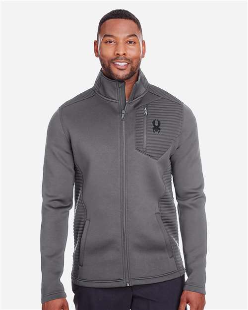 Spyder S16539 Men's Venom Full-Zip Jacket - Polar - model front