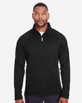Spyder S16561 Men's Constant Half-Zip Sweater Fleece Pullover - Black - model front