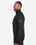 Spyder S16561 Men's Constant Half-Zip Sweater Fleece Pullover - Black - model side