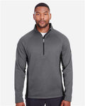 Spyder S16561 Men's Constant Half-Zip Sweater Fleece Pullover - Polar/ Black - model front