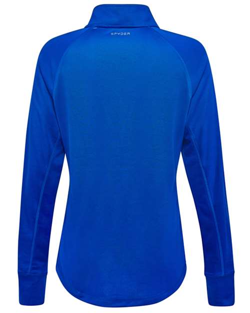 Spyder S16798 Women's Freestyle Half-Zip Pullover - Electric Blue - back