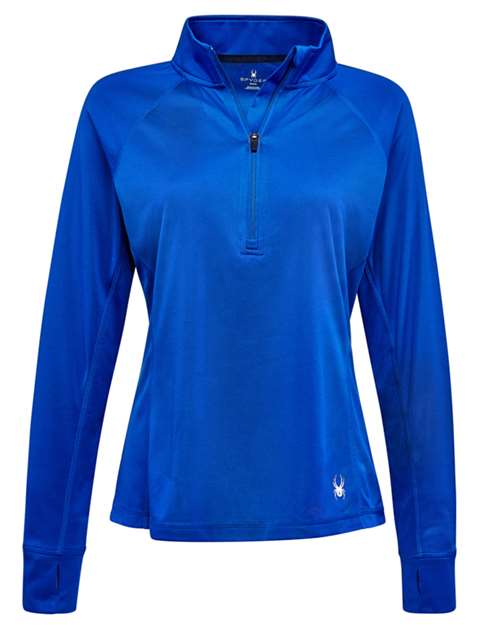 Spyder S16798 Women's Freestyle Half-Zip Pullover - Electric Blue - front