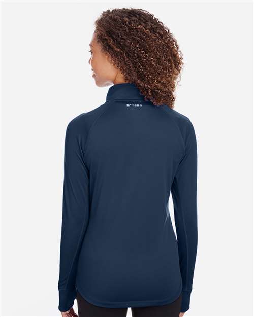 Spyder S16798 Women's Freestyle Half-Zip Pullover - Frontier - model back