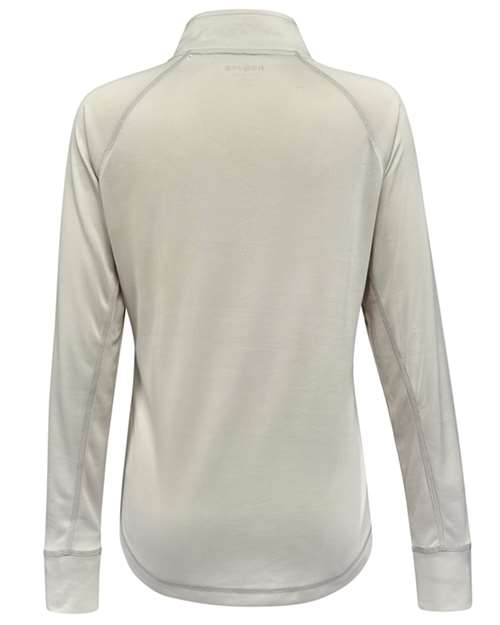 Spyder S16798 Women's Freestyle Half-Zip Pullover - Platinum - back