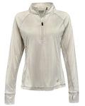 Spyder S16798 Women's Freestyle Half-Zip Pullover - Platinum - front