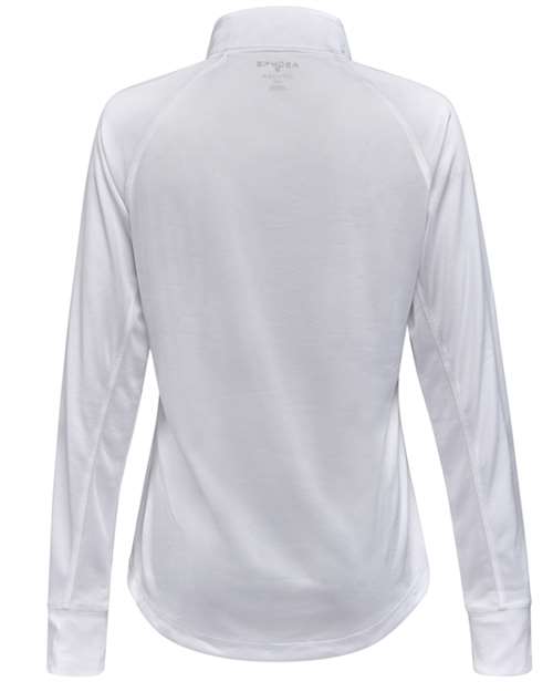 Spyder S16798 Women's Freestyle Half-Zip Pullover - White - back