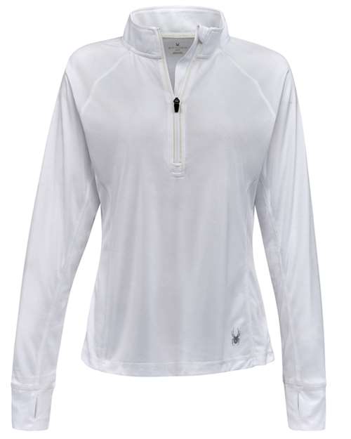 Spyder S16798 Women's Freestyle Half-Zip Pullover - White - front
