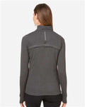 Spyder S17917 Women's Spyre Quarter-Zip Pullover - Black Frost - model back