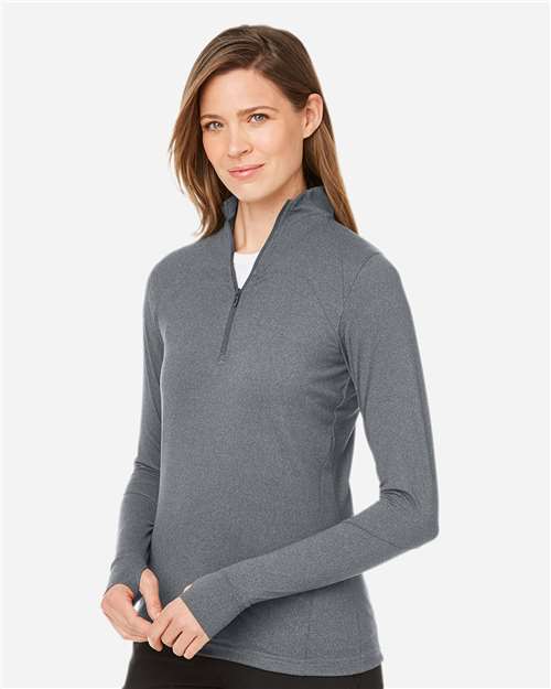 Spyder S17917 Women's Spyre Quarter-Zip Pullover - Polar Frost - model side