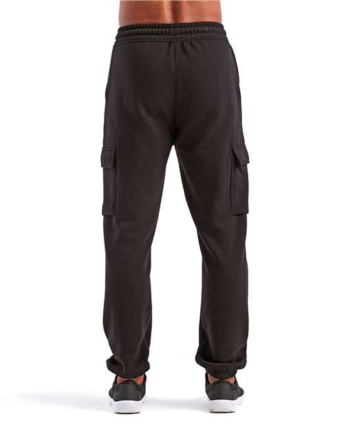 TriDri TD604 Unisex Riley Cargo Joggers - Black - model back