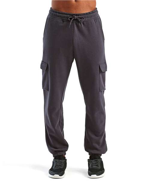 TriDri TD604 Unisex Riley Cargo Joggers - Charcoal - model front