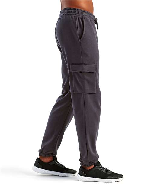 TriDri TD604 Unisex Riley Cargo Joggers - Charcoal - model side
