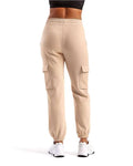 TriDri TD604 Unisex Riley Cargo Joggers - Nude - model back