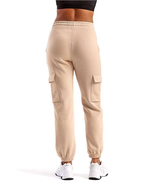 TriDri TD604 Unisex Riley Cargo Joggers - Nude - model back