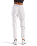 TriDri TD604 Unisex Riley Cargo Joggers - White - model back
