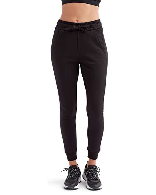 TriDri TD055 Women's Fitted Maria Joggers - Black - model front