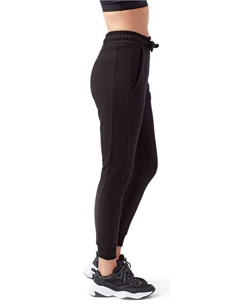 TriDri TD055 Women's Fitted Maria Joggers - Black - model side