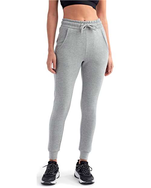TriDri TD055 Women's Fitted Maria Joggers - Heather Grey - model front