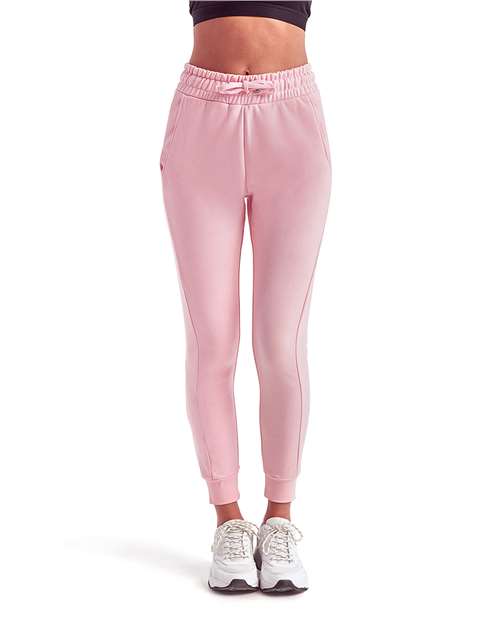 TriDri TD055 Women's Fitted Maria Joggers - Light Pink - model front