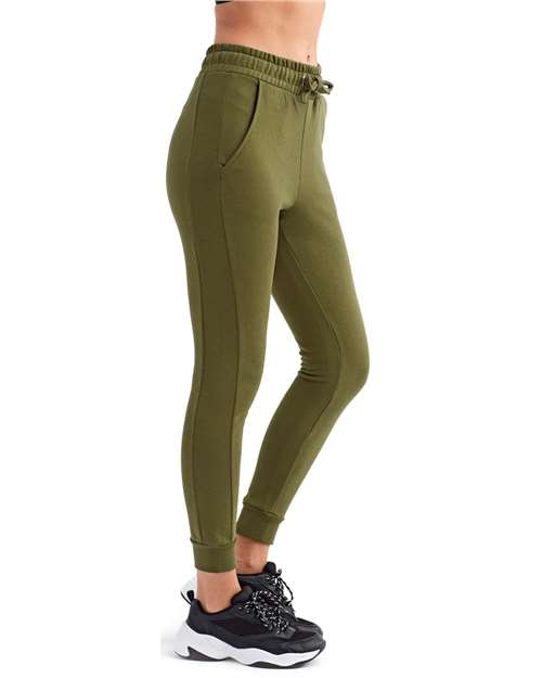 TriDri TD055 Women's Fitted Maria Joggers - Olive - model side
