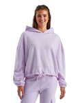 TriDri TD085 Women's Cropped Maria Hooded Sweatshirt - Lilac - model front