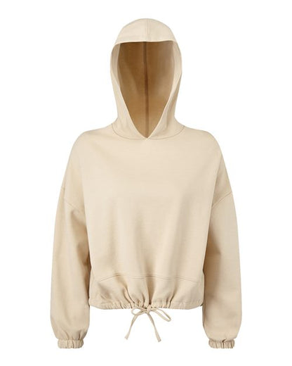 Women's Cropped Maria Hooded Sweatshirt in Nude