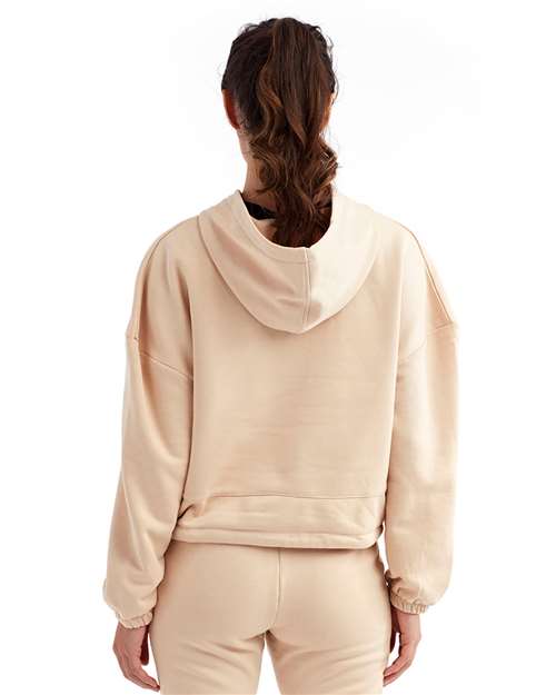TriDri TD085 Women's Cropped Maria Hooded Sweatshirt - Nude - model back