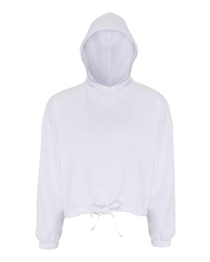 Women's Cropped Maria Hooded Sweatshirt in White