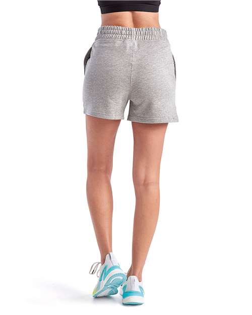 TriDri TD062 Women's Maria Jogger Shorts - Heather Grey - model back